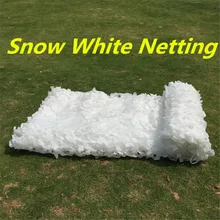Filet de Camouflage militaire pour chasse et Camping, 1,5x4 2x3 2x6 3x4 2x8 1,5x5m, extérieur neige blanche, décoration de fête de mariage