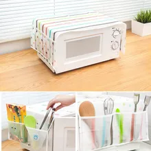 1 шт. кухонная практичная Пылезащитная крышка микроволновой печи с 2 карманами масляная пыль Водонепроницаемая Крышка для духовки кухонные аксессуары