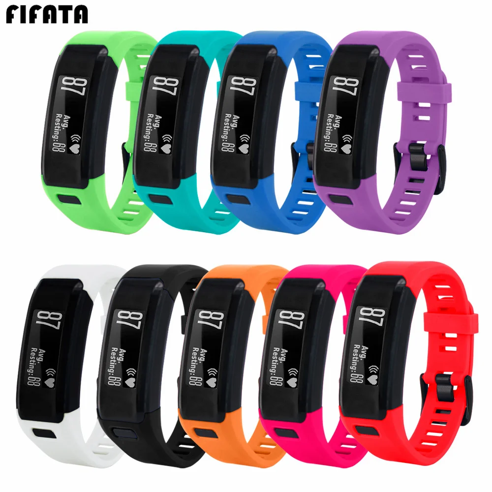 Силиконовый ремешок для смарт часов FIFATA Garmin Vivosmart HR Vivo спортивный браслет фитнес