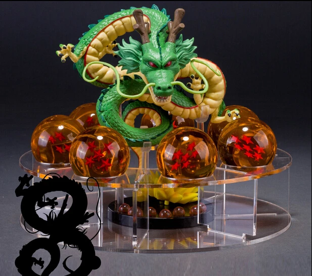 

Dragon Ball Z Action Figures Shenron With Shelf And Balls Anime Pvc Dragonball Z Figures DBZ Toys Esferas Del Dragon DBZ