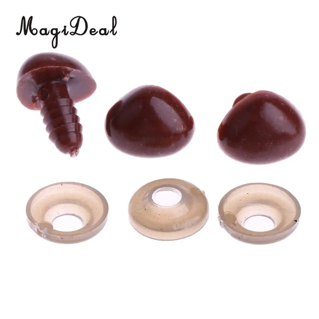 100Pcs/Pack 13x15mm Safety Noses for Soft Plush Animal Toys DIY Making Supplies Children Kids Girls Toys 4Colors