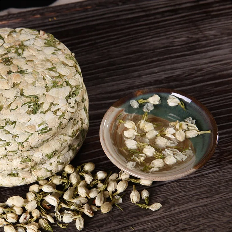 200g Top grade Dried Jasmine Flower Tea Jasmine Bud Green Puer Tea Puerh Tea Cake Good for Health Tea 200g Top grade Dried Jasmine Flower Tea Jasmine Bud Green Puer Tea Puerh Tea Cake Good for Health Tea