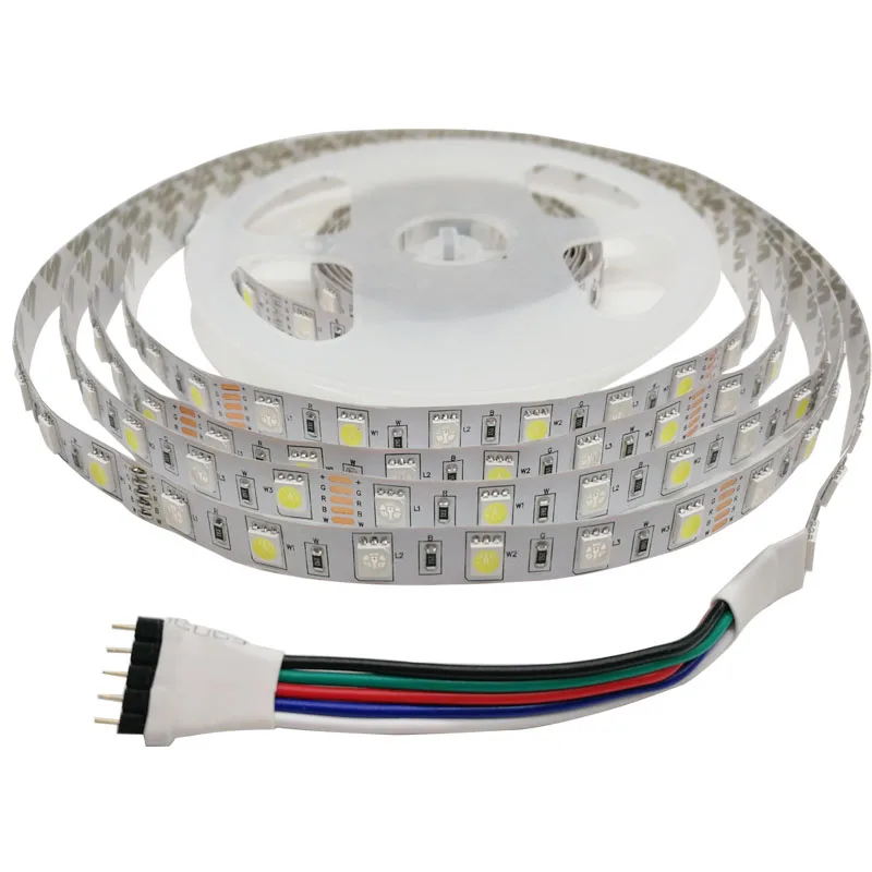 SMD 5050 60 светодиодов/м 5 м 10 м RGBW RGBWW RGB Светодиодная лента освещение Светодиодная лента Диодная лента Wifi контроллер DC 12 В адаптер Набор светодиодных лент