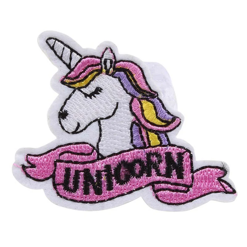 

Cartoon Unicorn Embroidery Patches Iron Or Sew Cloth Paste Diy Sticker For Clothes Shoes Backpack Sewing Accessories