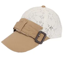 Женская летняя бейсбольная кепка с цветочной кружевной вышивкой, дышащая сетчатая подкладка, изогнутый козырек, Регулируемая Кепка водителя грузовика, Лолита