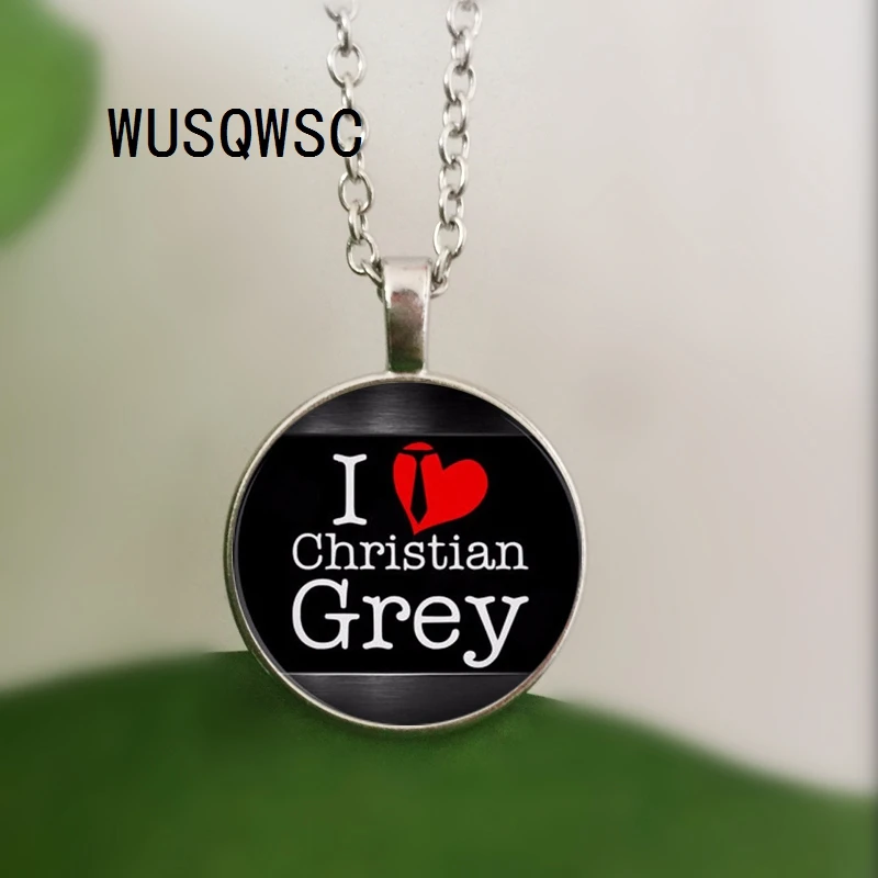 

WUSQWSC Fifty Shades of Gray, Fifty Gray Pendant, 50 Shades of Gray Necklace, Laters Baby Jewelry, Art Pendant