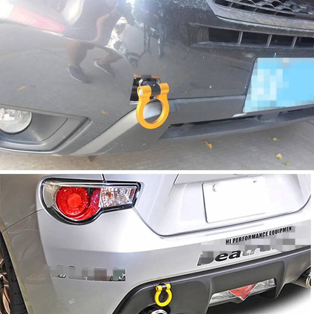 Принадлежности для барбекю@ FUKA 1 шт. алюминиевые гоночные винты для автомобиля передний задний буксировочный крюк кольцо с ЧПУ комплект подходит для Subaru Forester GT86 аксессуары для автомобиля Стайлинг