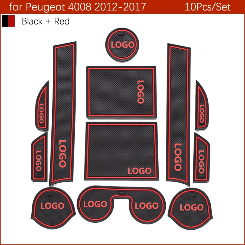 Противоскользящий резиновый подстаканник для Peugeot 2008 3008 MK1 4008 5008 MK2 5008GT GT 2016 2017 2018