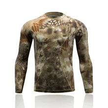 Быстросохнущая тактическая Боевая рубашка камуфляжная Мужская футболка с длинным рукавом уличная спортивная походная охотничья Военная Базовая армейская рубашка