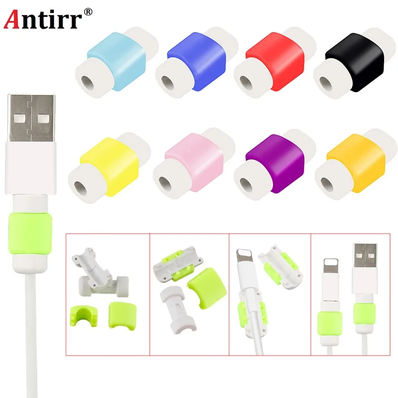 

1Pce Mini Cute Silicone USB Cable Earphone Protector Plastic Cord Protection Wire Cover Winder for Iphone Huawei Xiaomi Samsung
