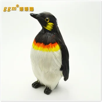 

17x9CM penguin model toy polyethylene&furs handicraft,props decoration gift d0224