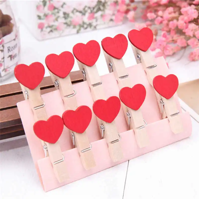 10 Pcs Clips Wall Deco DIY Creative Frame With Mini Colored Clothespins perfect decoration for your bedroom living room #2o31 (10)