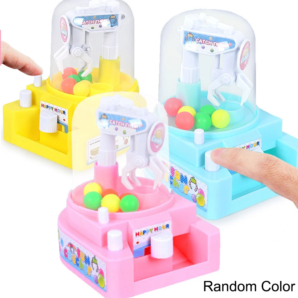Early Educational Pretend Playing Toys Mini Catching Balls Machine Boys Girls Desktop Sport Game 13*10*12 cm Random Color Hot