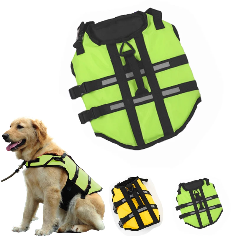 Dog Life Jacket Pet Saver Life Vest Swimming Preserver Dog Puppy
