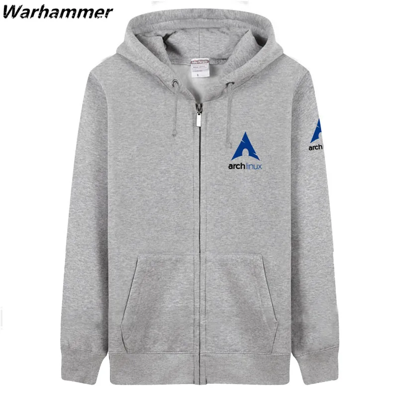 

2017 Arch Linux Hoodies Men Sudderas Hombre Archlinux Geek Programmer 3XL Sweatshirts Fleece Cotton Winter Zipper Pullover Hoody