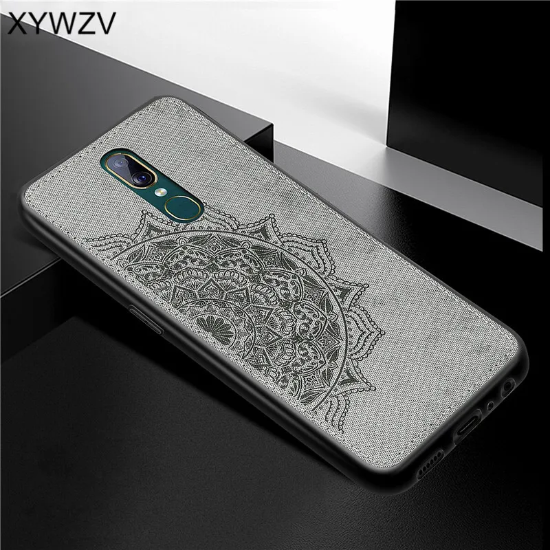

For OPPO F11 Case Shockproof Cover Soft Silicone Luxury Cloth Texture Phone Case For OPPO F11 Back Cover For OPPO F11 Fundas