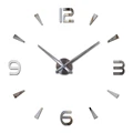 Diy acrylic mirror wall clock big relogio de parede wall clock modern design living room home decoration 3d stickers|Wall Clocks| | -