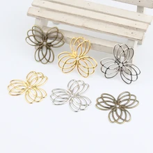 20 шт выбрать цвет листья филигранные обертывания соединители металлические изделия, соединитель для самостоятельного изготовления ювелирных изделий Аксессуары Шарм Кулон