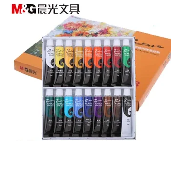 

Free shipping M G 18 color Picasso acrylic painting pigment paint 18*12ml painting supplies