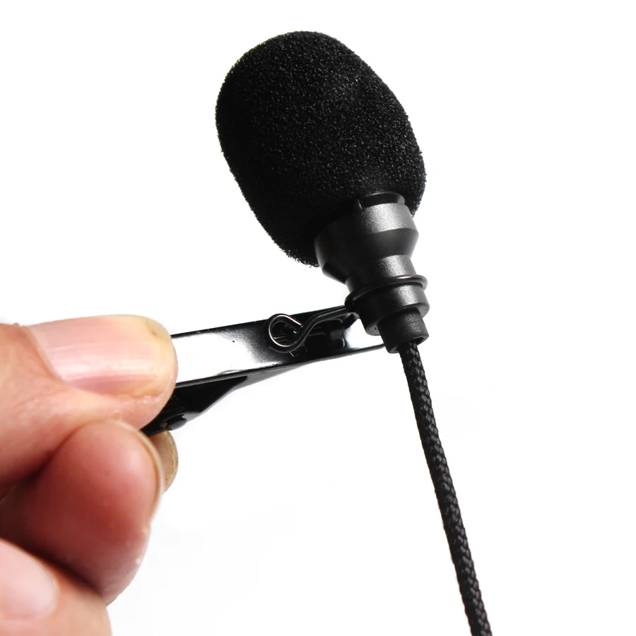 

3.5mm Jack Metal Microphone Lavalier Tie Clip Microphone Mini Audio Mic For Teaching Portable Waist Lavalier Microphone