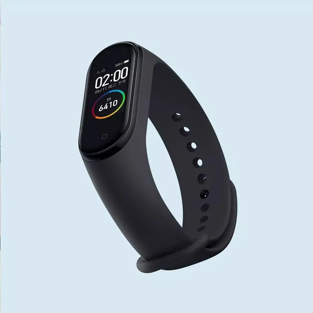 Спортивный фитнес браслет Xiaomi Mi Band 4 трекер с шагомером часы для фитнеса Bluetooth 5.0