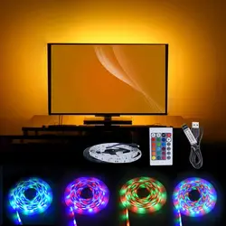 Foxanon RGB Светодиодная лента USB 5 В Светодиодная лента 12 в водонепроницаемый RGB датчик движения Bluetooth 2835 5050 гибкая лента SATA лента