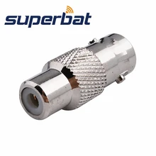 Адаптер Superbat RF BNC-RCA байонетное гнездо для RCA Jack прямой коаксиальный разъем