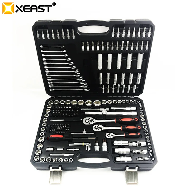 

XEAST 216 PC Tool Set Hand Tools for Car Repair Set of Tools Instruments Mechanic Tools Sockets Set Ratchet Wrenches Spanners