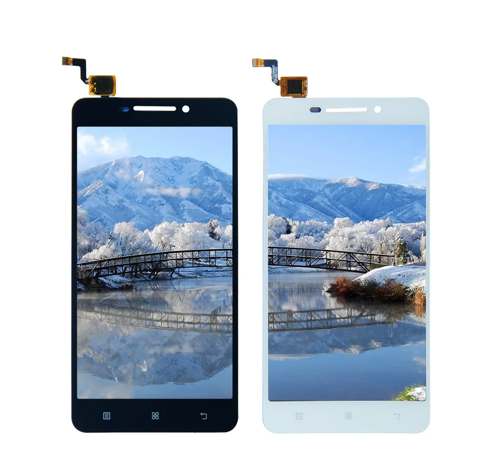 ЖК дисплей для Lenovo A5000 с сенсорной панелью и дигитайзером в сборе белый черный
