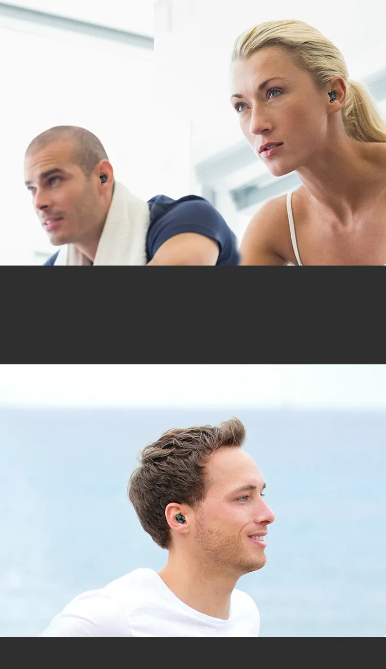 TWS True стерео беспроводные наушники Мини Bluetooth наушники портативная Водонепроницаемая гарнитура с зарядным устройством для смартфона