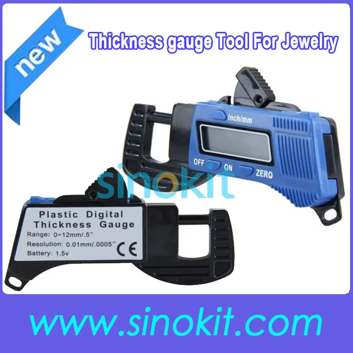 0 12.7/mm Plastic Digital Thickness Gauge Meter Tester Measuring Tool