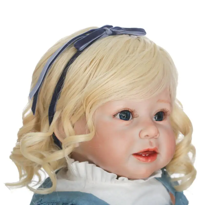 Blond Long Curl Hair Princess Toddler Baby Girl Doll 24