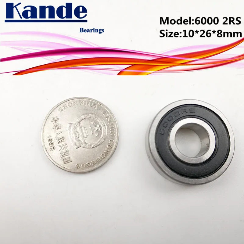 6000RS Lager 10 stücke ABEC-5 Hohe qualität 6000 2RS Einreihige Rillen kugellager 6000-2RS 10*26 * 8mm