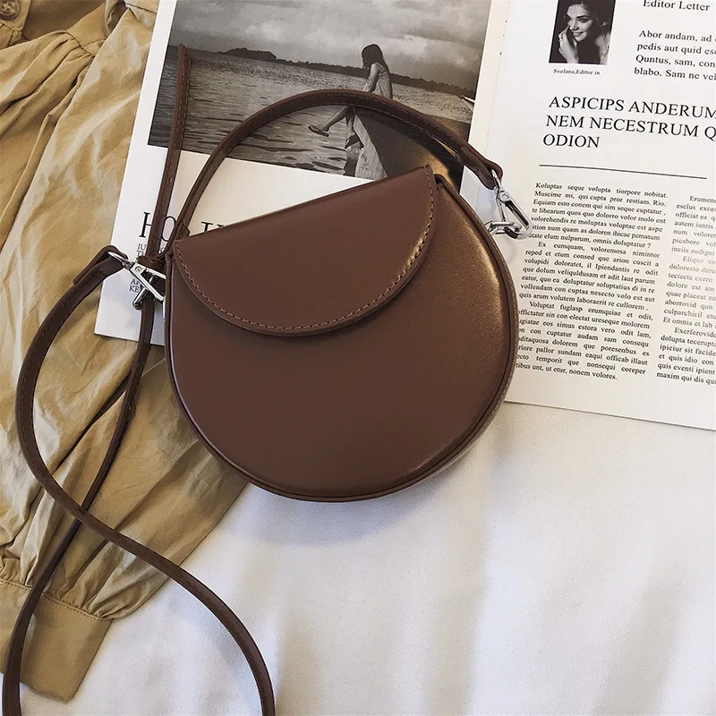 

Female Round Tote Crossbody Bag For Women 2019 High Quality PU Leather Luxury Handbag Designer Lady Hand Shoulder Messenger Bag