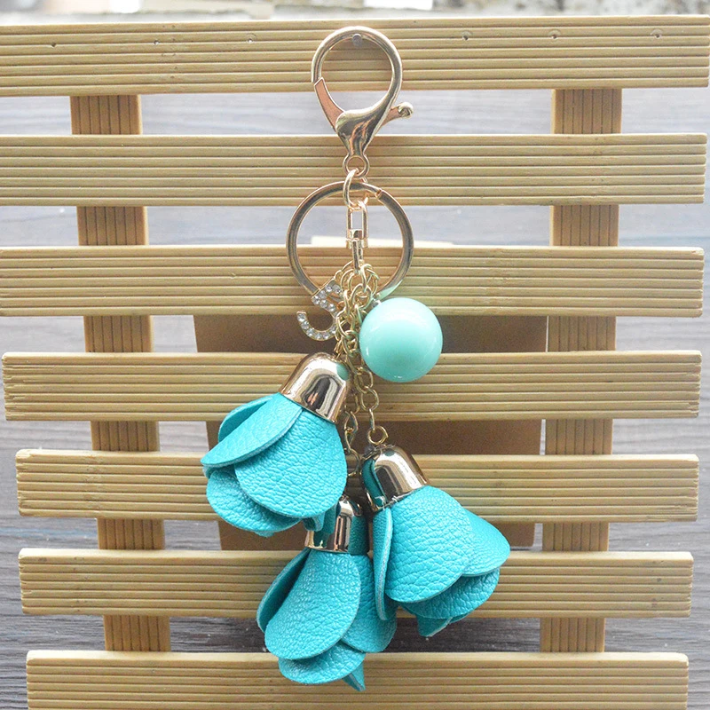 Pink Boseen Leather Tassel Pendants Charm Key Chains for Womenss Wallet or Handbag or Car Circle Key Rings Accessory Pink Boseen Leather Tassel Pendants Charm Key Chains for Womenss Wallet or Handbag or Car Circle Key Rings Accessory