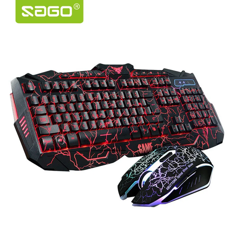 Russian Keyboard Changeable LED with Color Luminous