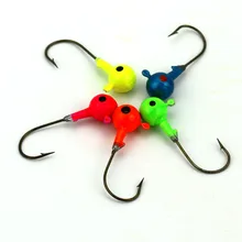 Высокое качество 15 шт. свинцовый крючок красный/зеленый ами песок Карп крючки для морской рыбалки Аксессуары Оборудование Джиг голова колючий рыболовный крючок