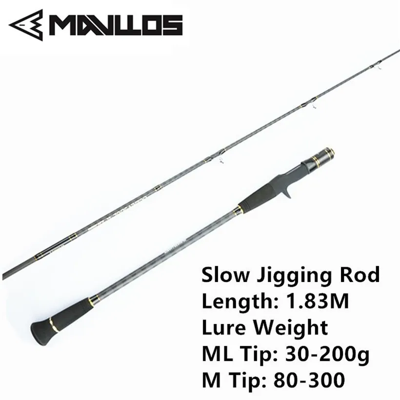 Mavllos M/ML наконечник медленная джигггинг Удочка 1 83 м вес приманки 30 200 г/80 300 г