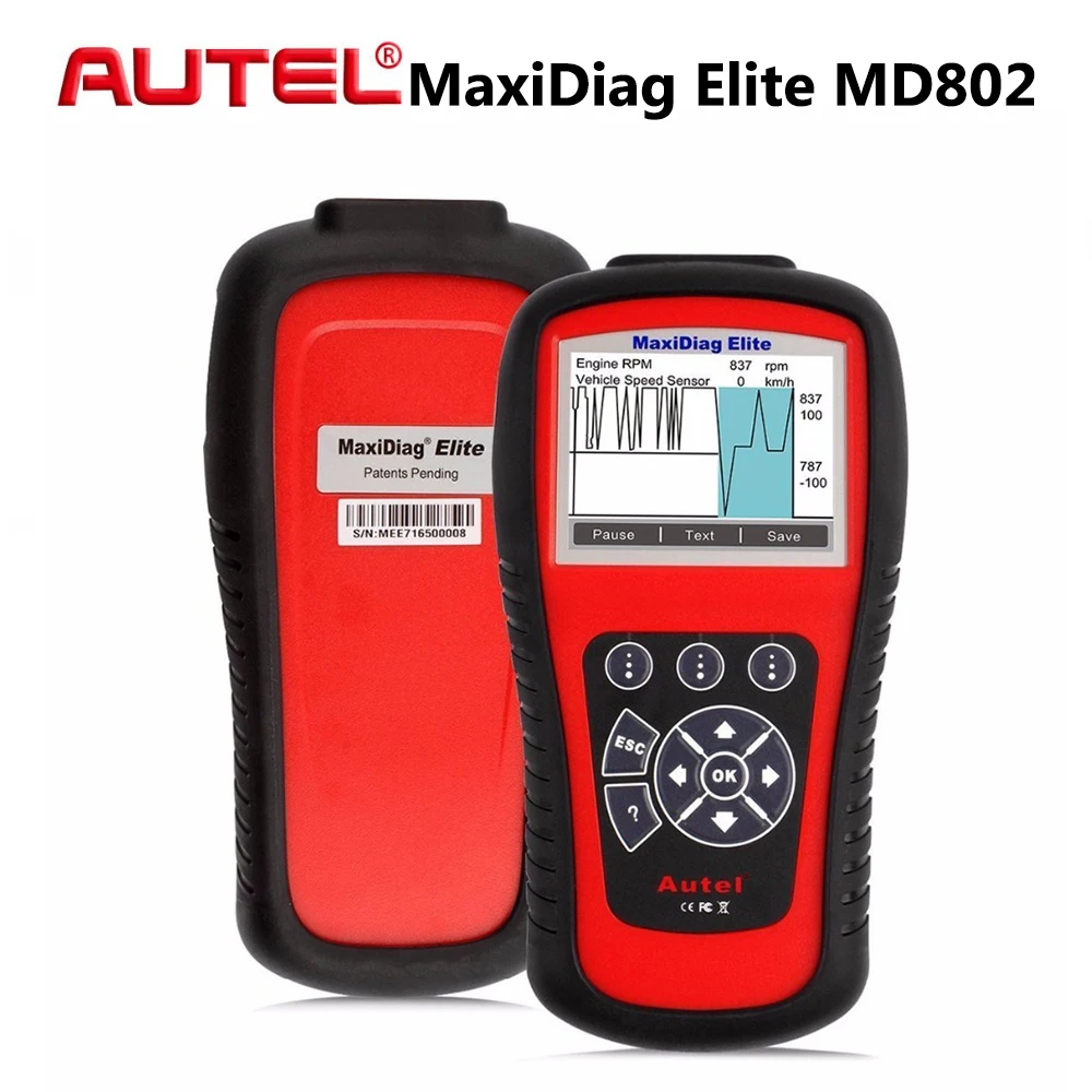 Buy [Autel Distributor] Autel MD802 MaxiDiag Elite