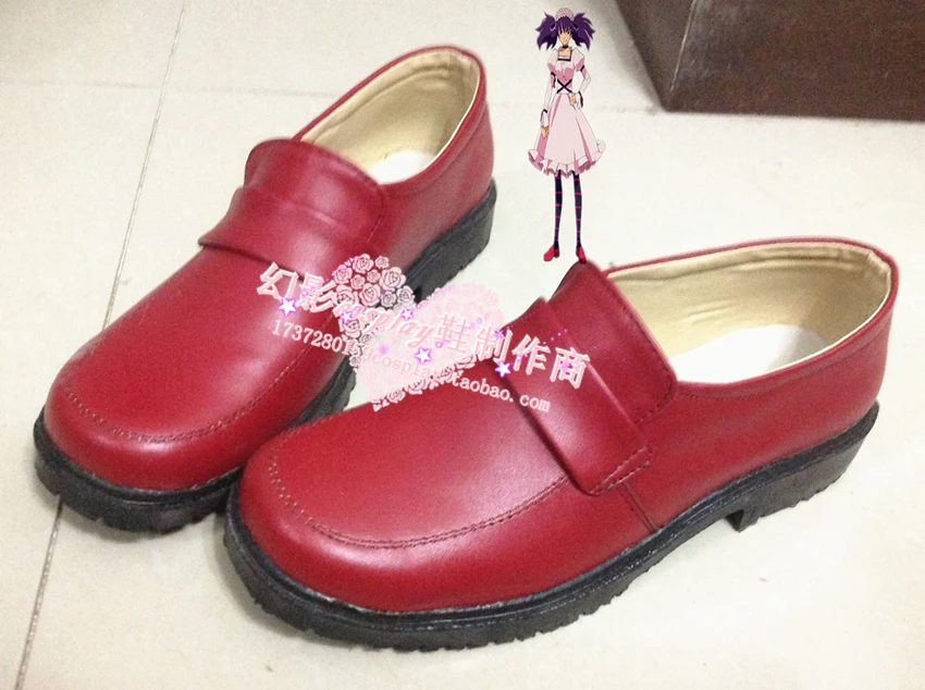

Future Diary Minene Uryu Red Halloween Cosplay Shoes H016