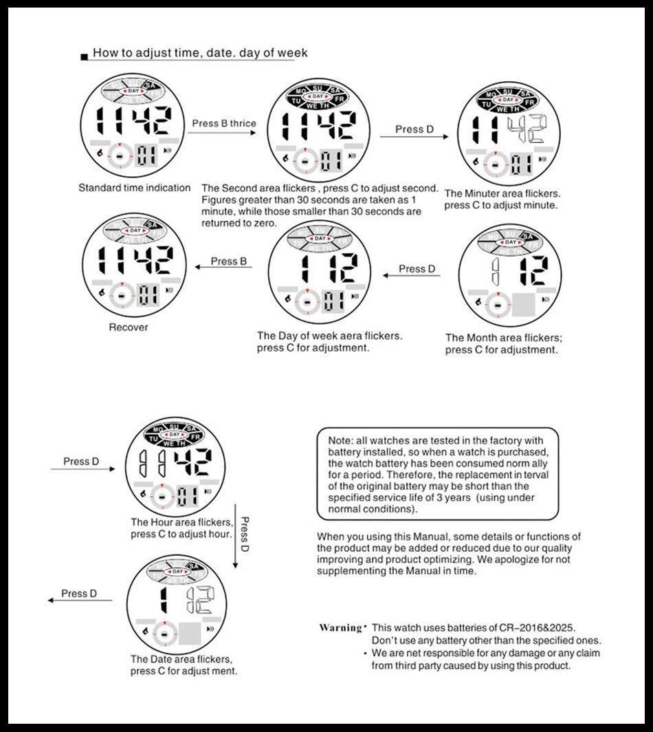 OHSEN Boys Kids Children Quartz Sport Watch Alarm Date Chronograph Watches LED Back Light Waterproof Wristwatch Student Clock (44)