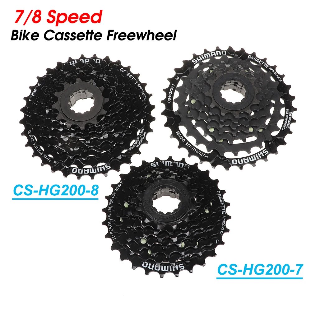 

MTB Bicycle Transmission Parts CS-HG200-7/8 Cassette Bike Freewheel Cassettes 12-14-16-18-21-24-28-32T 7S/8S Speed Bike Flywheel