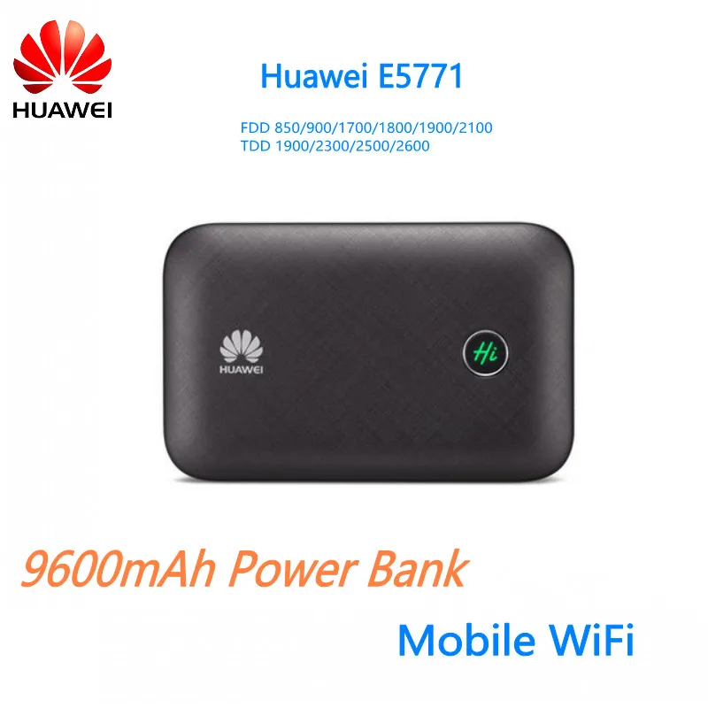 Оригинальный huawei 9600 мАч Мощность банк 4G LTE Wi Fi роутера E5771|huawei e5771|power bank 4g4g lte router wifi