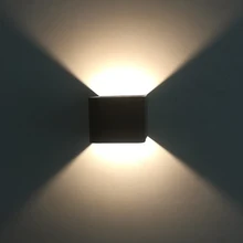 1 шт. светодиодный настенный светильник 3 Вт для внутреннего художественного украшения настенные светильники AC85-265V Алюминий для гостиной лестницы Холодный/теплый белый RGB