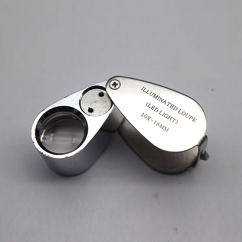 10x 20x 30x Illuminated Loupe Magnifier Glass With LED Light Jewelry