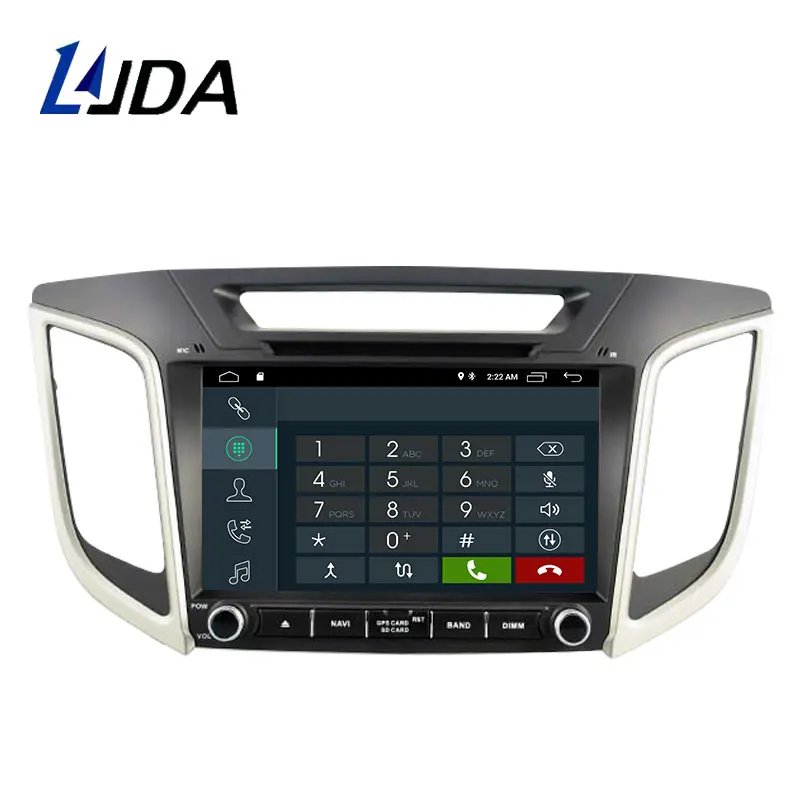 Sale LJDA Android 9.1 Car dvd player for HYUNDAI IX25 CRETA Car Radio headunit gps navigation stereo multimedia WIFI autoaudio 2G+16G 1