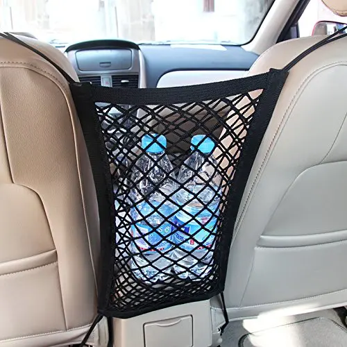 

Universal Elastic Mesh Net Trunk Bag Between Car Organizer Seat Back Storage Mesh Net Bag Luggage Holder Pocket