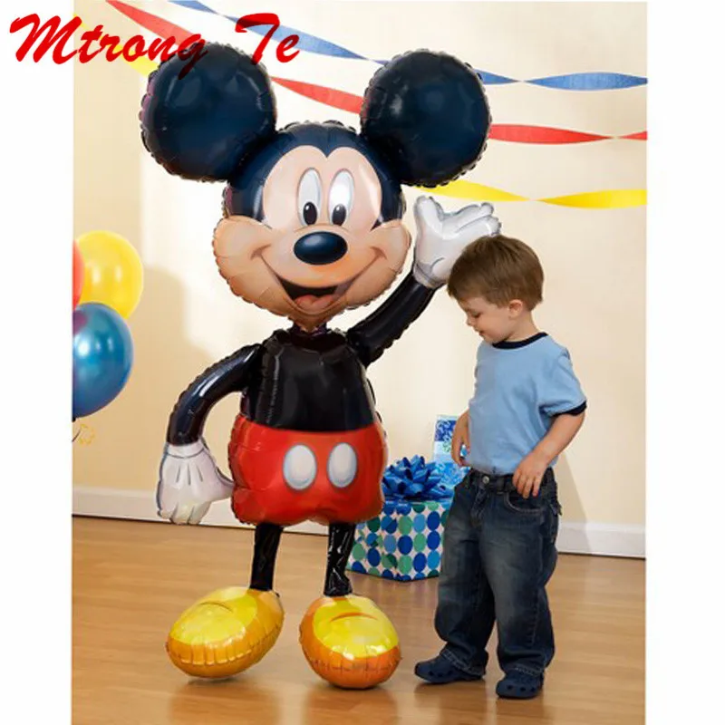 

112cm Giant Mickey Minnie Mouse Balloons Cartoon Foil Birthday Party Balloon Kids Birthday Party Decorations Classic Toys Gift