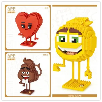 

2018 LOZ Diamond Blocks Anime Auction Figures Valentine's Day Present Girlfriend Gift Red Heart Micro Building Toys Pixels Brick