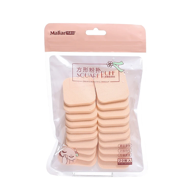 

20pcs Wet and Dry Makeup Sponge Powder Puff Foundation Cosmetic Facial Sponges Soft Powder Puff for BB Cream Profession Blush